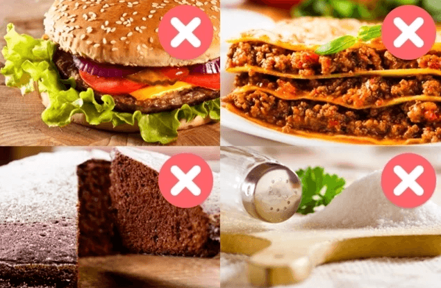 Foods to Avoid for losing 5 kg weight in 15 days